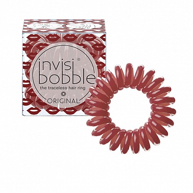 invisibobble Original Резинка-браслет для волос, цвет утончённый красный, 3 шт.