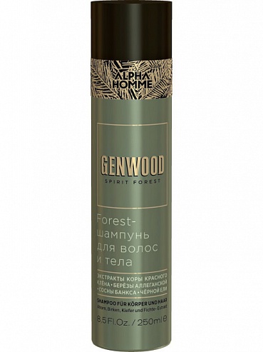 Genwood Forest Шампунь для волос и тела, 250 мл