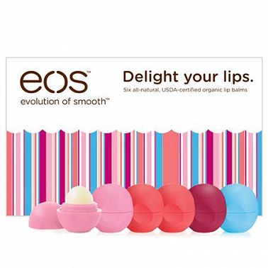 Eos Delight Your Lips Набор бальзамов для губ (6 шт.)