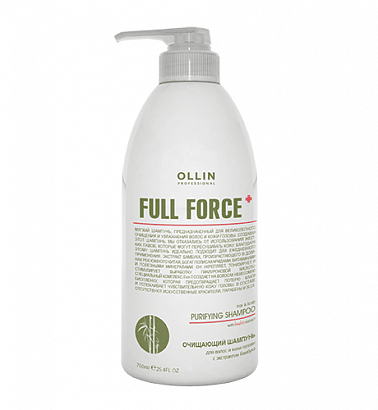 Ollin Full Force Очищающий шампунь для волос и кожи головы 750 мл