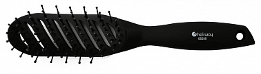 hairway Щётка вогнутая карбон, 9 рядов 