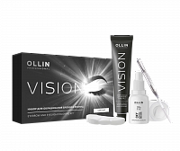 Ollin Vision Крем-краска для бровей и ресниц в наборе 20 мл черный
