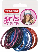 Titania Резинки для волос 4 см, цветные, 15 шт.