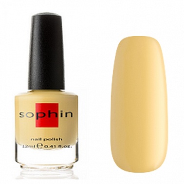 Sophin Лак для ногтей Светло-жёлтый пастельный, 12 мл