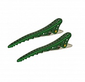 YS Park Shark Clip Зажимы зеленый металлик, 2 шт.