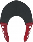 Воротник NF каучук натуральный, чёрный с красным, 0,3 мм