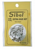 Sibel Сеточка на причёску "Паутинка" мелкие ячейки, серая, 2 шт.