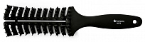 hairway Щётка вогнутая со щетиной, карбон, 11 рядов 