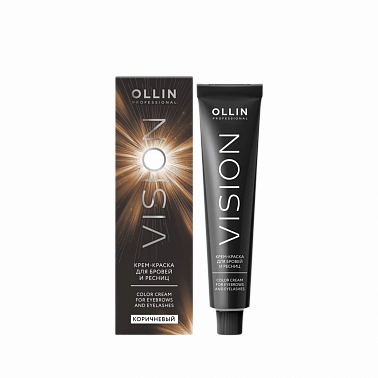 Ollin Vision Крем-краска для бровей и ресниц 20 мл коричневый