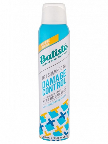 Batiste DAMAGE CONTROL Сухой шампунь для слабых или поврежденных волос, 200 мл