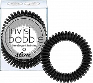 invisibobble SLIM Резинка-браслет для волос, чёрный, 3 шт.
