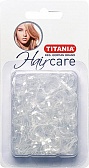 Titania Резинки силиконовые для причёсок белые, 150 шт.