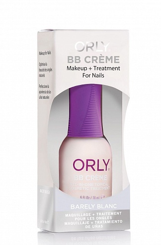 Orly BB Crème Средство для маскировки несовершенств ногтей, Barely Blanc, 18 мл