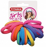 Titania Резинки для волос 4 см, цветные, 16 шт.